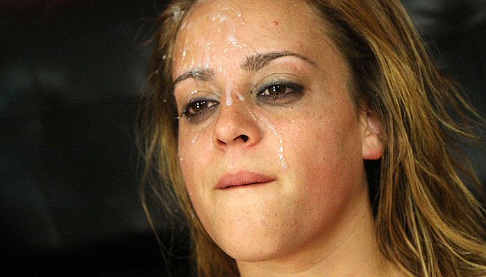 Latina Throats Amya Sweet gags on a throbbing cock